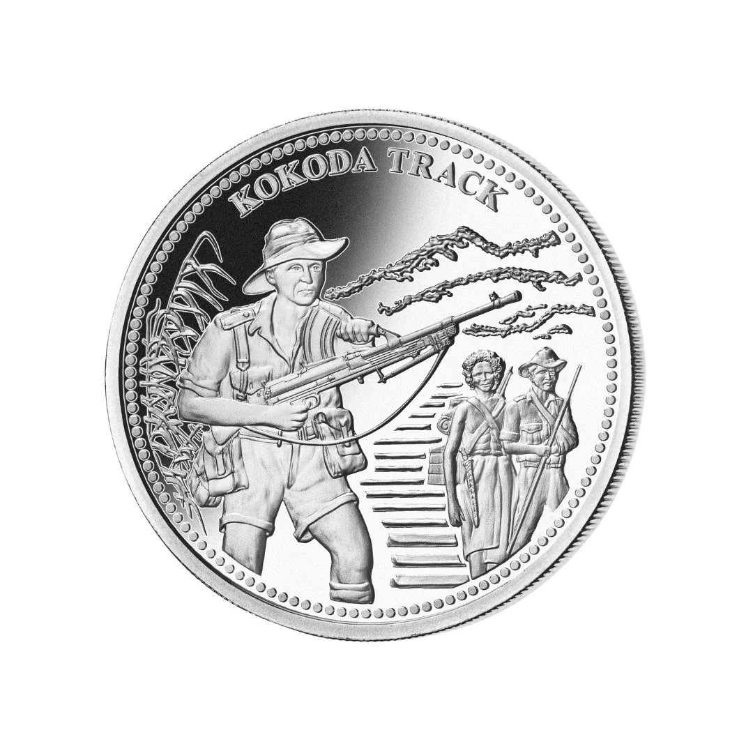 Second World War Kokoda Silver Prooflike Commemorative
