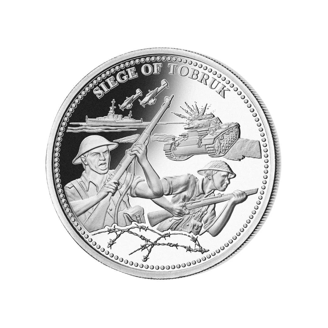 Second World War Rats of Tobruk Silver Prooflike Commemorative