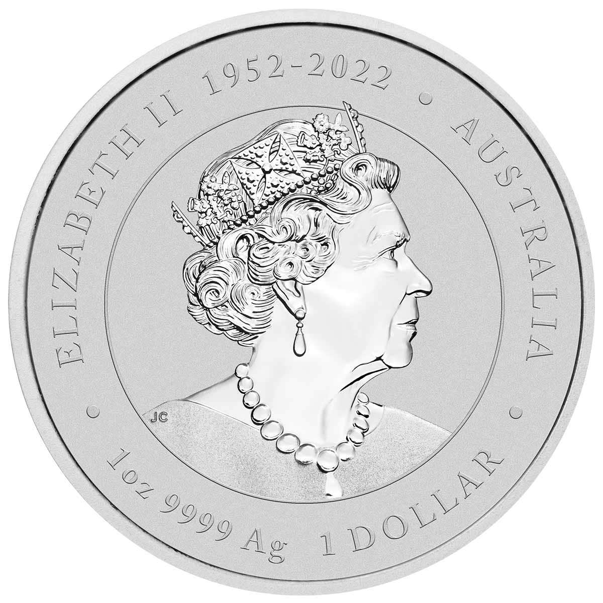 Year of the Dragon 2024 $1 1oz Silver Gilded Coin - Image 2