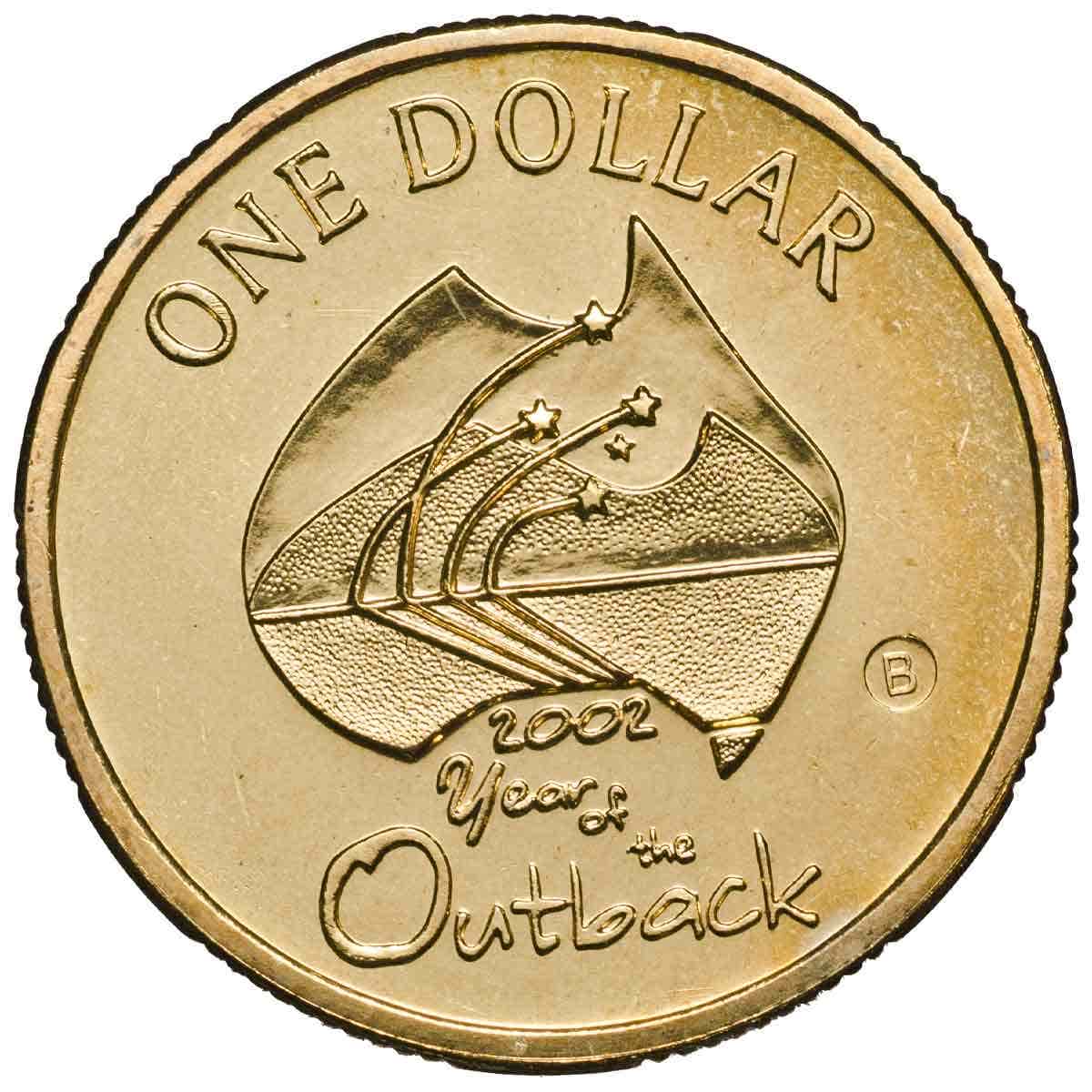 Year Of The Outback 2002 $1 'B' Mintmark Al-Br Uncirculated Coin - Image 2