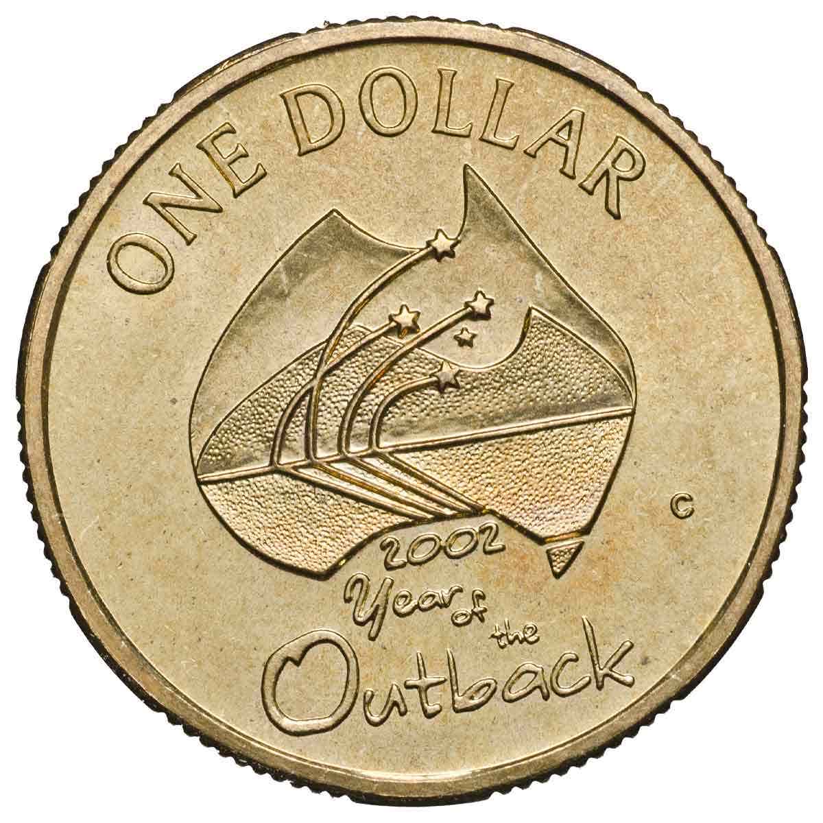 Australia Year of the Outback 2002 $1 C Mintmark Al-Br Uncirculated Coin - Image 2