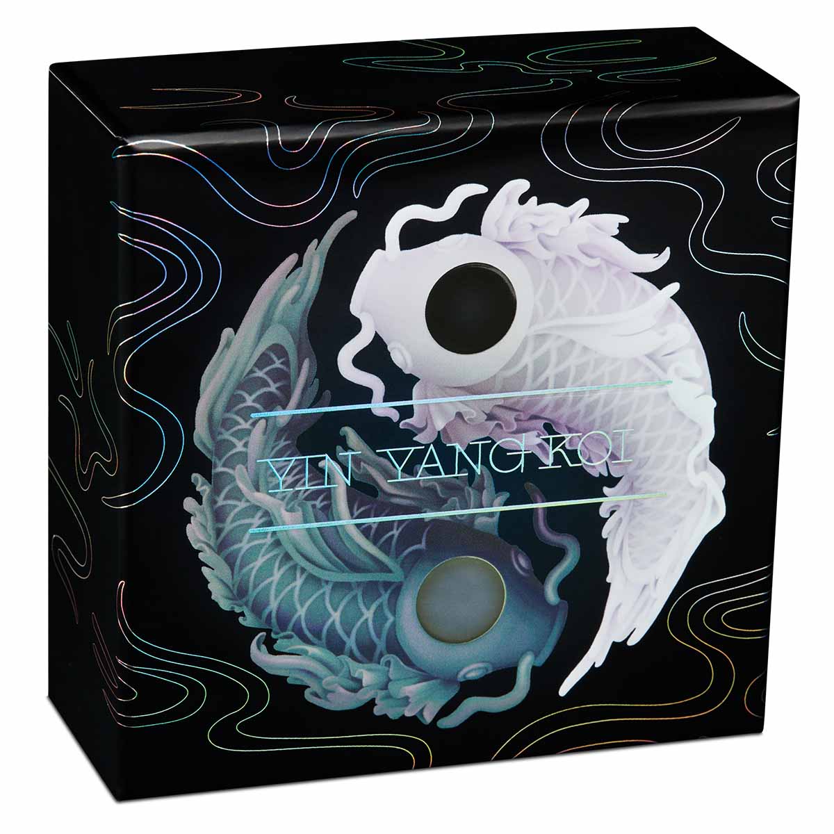 Yin Yang Koi 2024 $5 Pearls 5oz Silver Proof Coin - Image 4